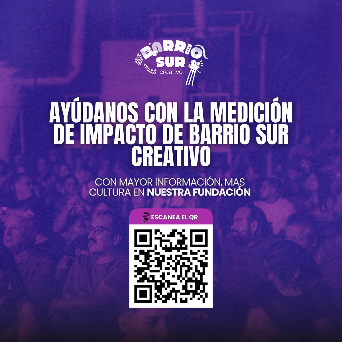 fefuco's tweet photo. 🎥✨ ¡Ayúdanos con la medición de impacto de Barrio Sur Creativo y gana un merch oficial del 6to Festival de Cine Nacional de Ñuble! 🎁

Tu opinión es muy importante para nosotros. Si participas en nuestra Encuesta de Medición de Impacto. https://t.co/nj8yzYbUmQ