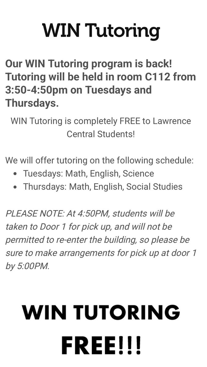 FreshmanLc's tweet photo. Need a Tutor? We offer FREE Tutoring! 🐻🔥@ltgoodnews @LCHSBears @LCHSAthletics https://t.co/DoK1aVpQgW
