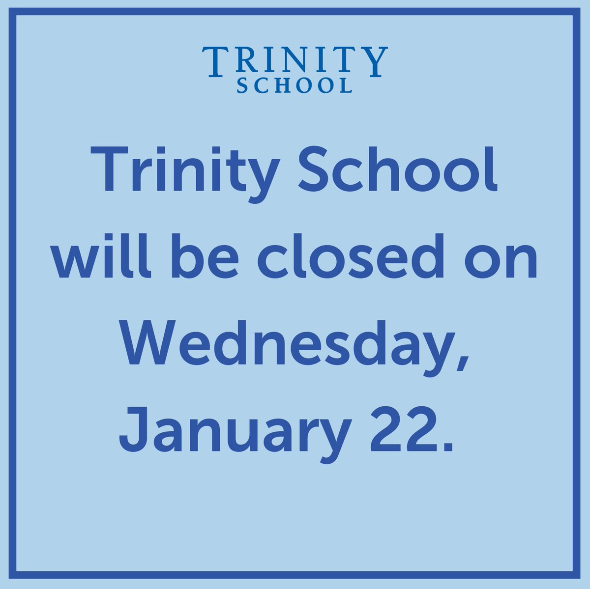 Trinity School tweet media