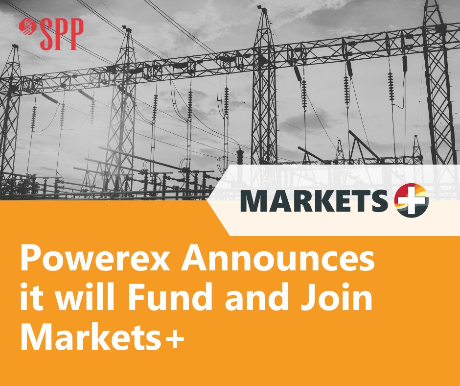 SPPorg's tweet photo. Today, Powerex Corp. announced its plans to fund and join SPP’s Markets+. Powerex shares that its decision to fund and join Markets+ was based on three pillars: independent governance, an impartial market operator, and sound market design. https://t.co/mHOOVAGBna https://t.co/uxP2MeWoIH