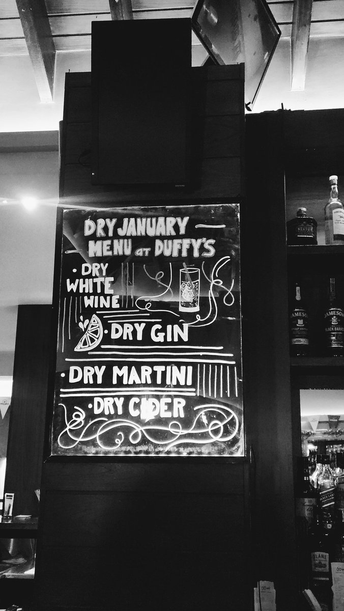 My favourite place to do dry January. Duffy's in Malahide