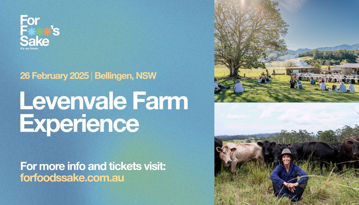 Future Food Systems CRC (@futurefoodcrc) on Twitter photo Immerse yourself in the principles & practices of regenerative farming. During the Levenvale Farm Experience, attendees will embark on a guided tour, enjoy a panel discussion, a delicious 2-course dining experience + more. Register: eventbrite.com.au/e/for-foods-saā¦
<a href="/cityofcoffs/">City of Coffs Harbour</a> <a href="/fooddrink/">Food & Drink Business</a> Immerse yourself in the principles & practices of regenerative farming. During the Levenvale Farm Experience, attendees will embark on a guided tour, enjoy a panel discussion, a delicious 2-course dining experience + more. Register: eventbrite.com.au/e/for-foods-saā¦
<a href="/cityofcoffs/">City of Coffs Harbour</a> <a href="/fooddrink/">Food & Drink Business</a>