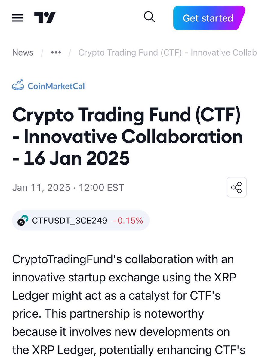 🚨MAJOR BREAKTHROUGH: TOP DEFI TOKEN ON XRPL, CTF TOKEN, FEATURED ON  TRADING VIEW AFTER PARTNERING WITH A LEADING XRPL EXCHANGE!! THIS IS  HUGE—EVERY XRPL TRANSACTION CONTRIBUTES TO THE BURNING OF #XRP! XRP