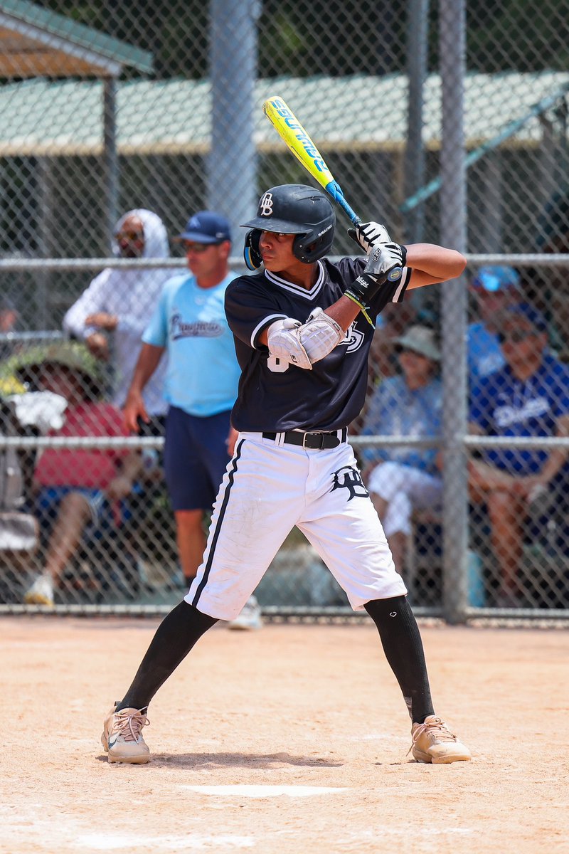 USABaseEvents's tweet photo. The future’s looking bright for Carlo Rivero 💫

The two-time Futures Invitational participant’s MVP performance led the 12U National Team to the 2024 World Cup Qualifier title🏆:

•.478 batting average
•14 RBIs (Tournament-leading)
•2-0 record on the bump
•0.00 ERA https://t.co/juvGwvn2qw