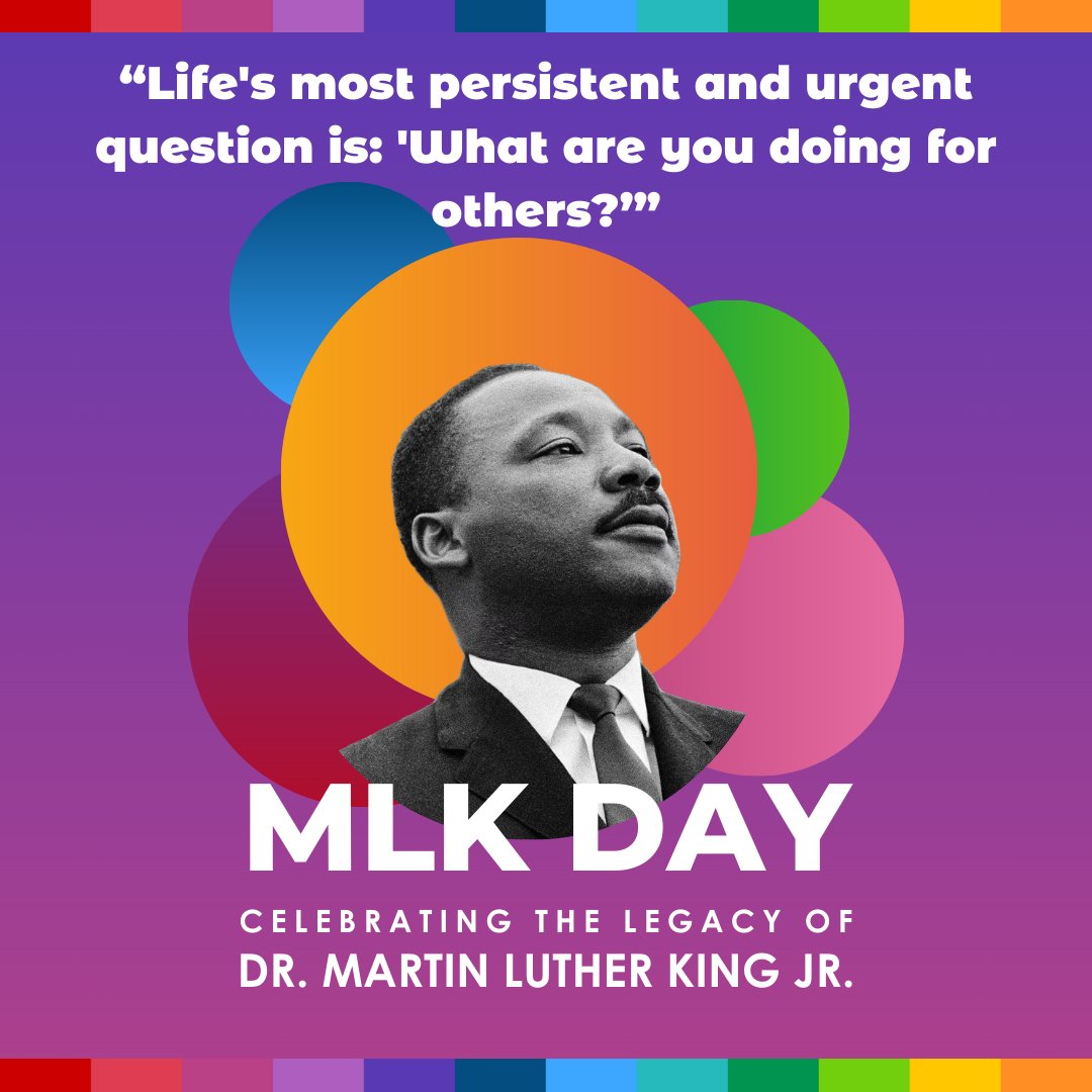 This week, we celebrate #MLKDay and honor Rev. Dr. Martin Luther King Jr.'s life through acts of service in our communities. This year is the 30th anniversary of National Day of Service. We want to hear what you are doing to serve others throughout the year. Reply w/your plans!