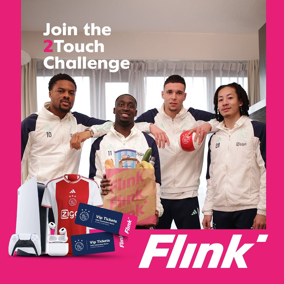 FlinkNL's tweet photo. Join de Flink 2Touch challenge en maak kans op mooie prijzen!

1. Bestel Flink met je vrienden en kies een geschikt product of pak een bal om de 2Touch mee aan te gaan.

2. Laat je voeten spreken, 2 keer raken!

3. Deel je video, tag @FlinkNederland &amp; maak kans op dikke prijzen! https://t.co/XrKoOA3u4A