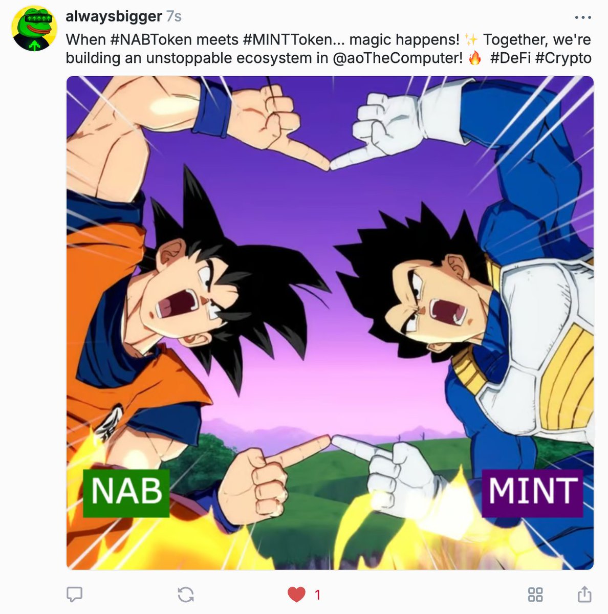 Mithril_Labs's tweet photo. Excited to see the synergy between #NABToken and #MINTToken driving mutual growth! 🚀

These are just the first steps in building a massive ecosystem within @aoTheComputer. Stay tuned for more! #DeFi #Crypto

https://t.co/opNGmXzCln https://t.co/iKtmE5Kr6y