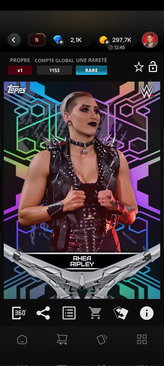 HereForRhea's tweet image. What a beauty 😍 #ToppsSlam #Mami #RheaRipley

@RheaRipley_WWE ❤️