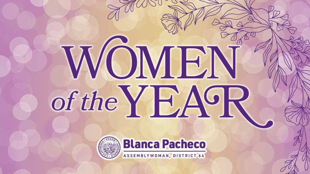 AsmPacheco's tweet image. 📣 Nominations are open for our 3rd Annual Women of the Year Awards! 

Help me recognize outstanding women transforming our communities in #AD64.

Nominate an inspiring leader by Feb. 21st: a64.asmdc.org/2025-women-yea…