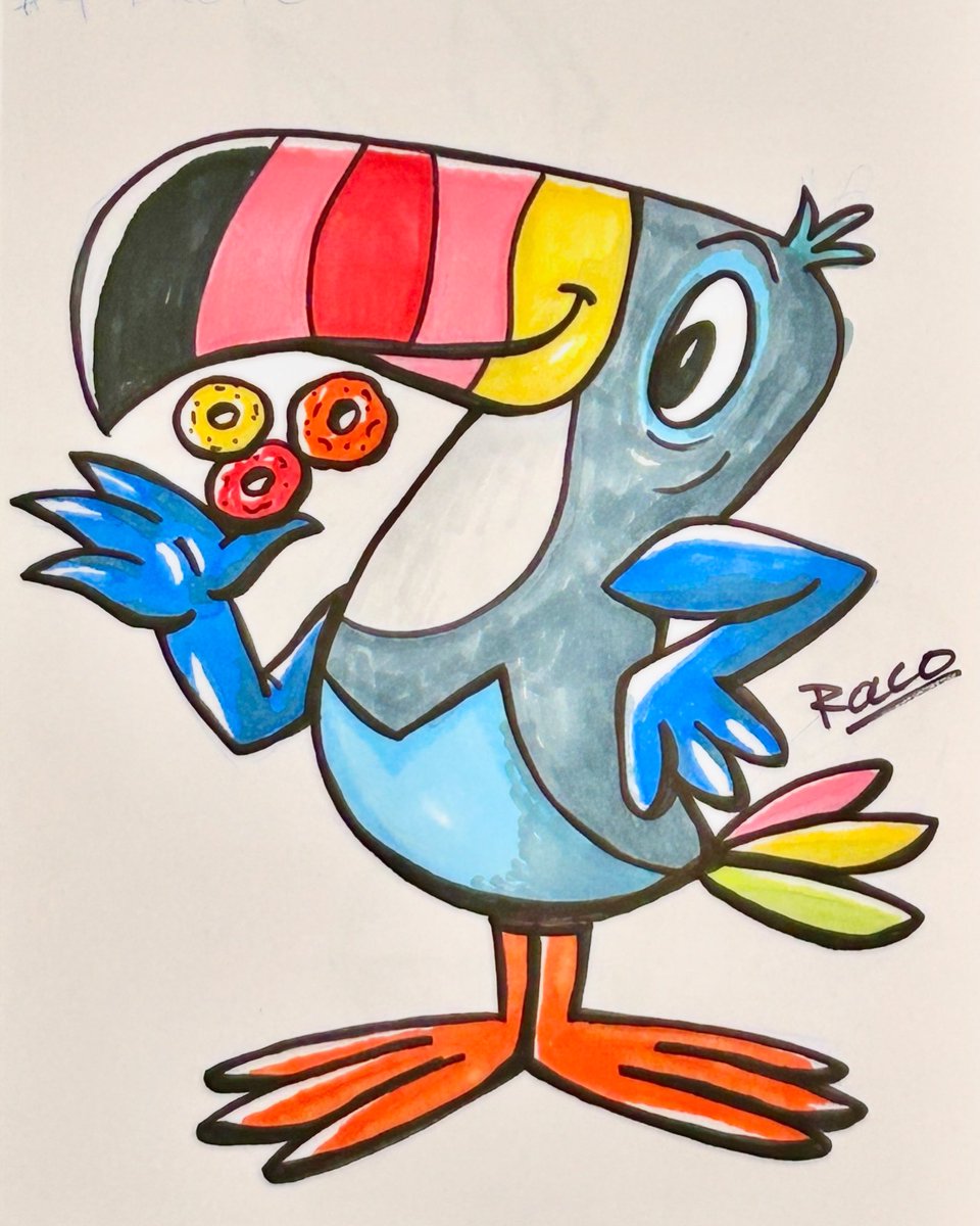 RoccoSupreme's tweet photo. Decided to color some of my #Inktober #sketches from last year.
…
#toucansam #toucan #frootloops
#inktober2024 #inktoberday4 #exotic https://t.co/OVieWiUVhs