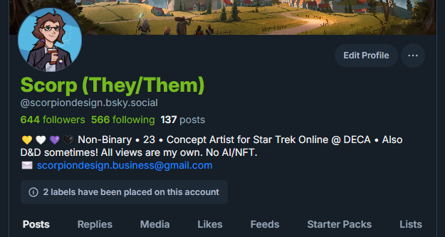 Scorp (They/Them) ➡️ BSky tweet media