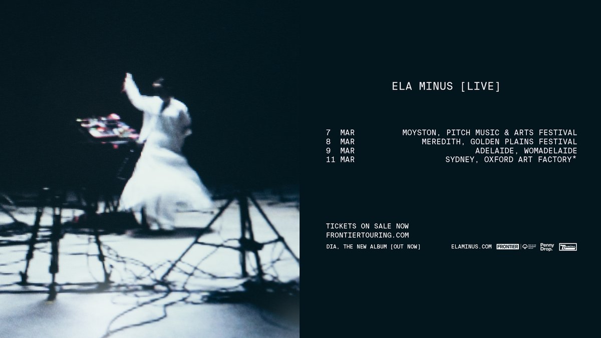 ON SALE NOW ❤️ Get your <a href="/ela_minus/">Ela Minus</a> tickets for her debut Australian headline show this March → 🎫 frontiertouring.com/elaminus
