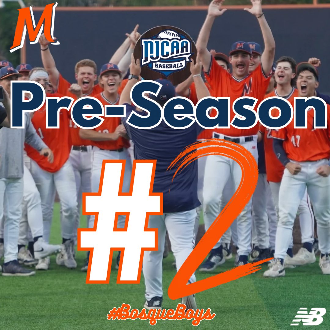 McLennan Baseball (@mccbaseball1) on Twitter photo Your #BosqueBoys are starting the year off at number 2 in the <a href="/NJCAABaseball/">NJCAA Baseball</a> Pre-Season Rankings!
First action is Feb. 7th vs. Western Texas! Your #BosqueBoys are starting the year off at number 2 in the <a href="/NJCAABaseball/">NJCAA Baseball</a> Pre-Season Rankings!
First action is Feb. 7th vs. Western Texas!
