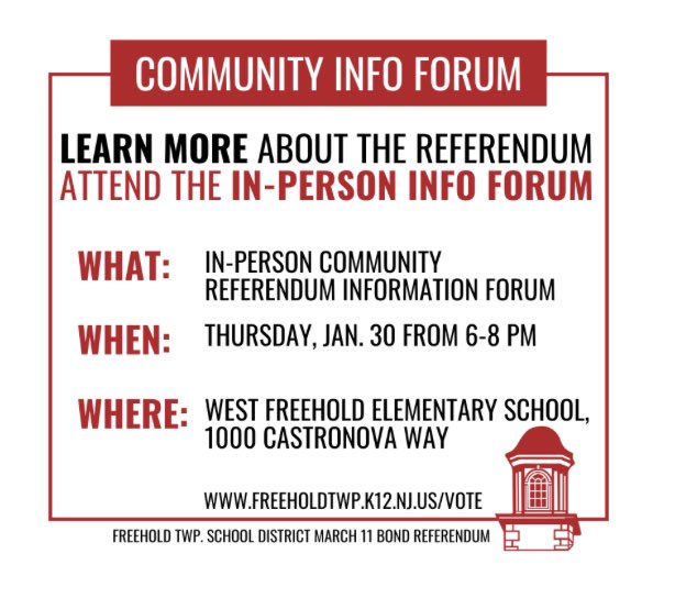 Please join us for this Community Information Forum!