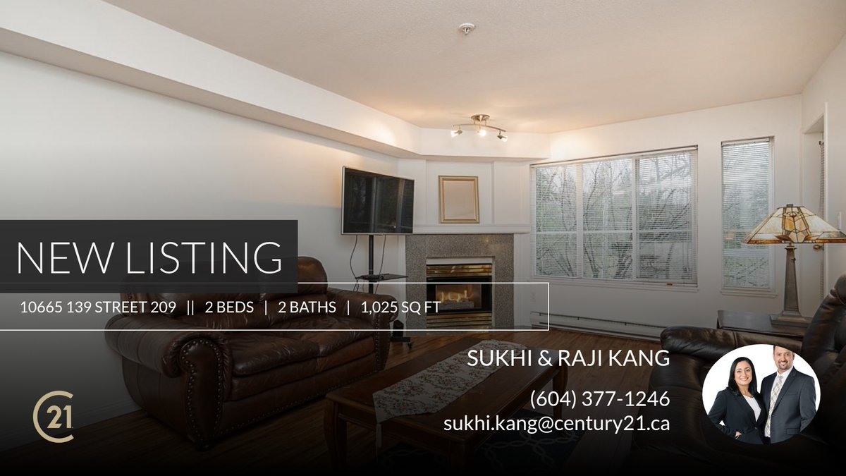 📍 New Listing 📍 Take a look at this fantastic new property that just hit the market located at 10665 139 Street 209 in Surrey. Reach out here or at (604) 377-1246 for more information c21.ca/mls/R2956321