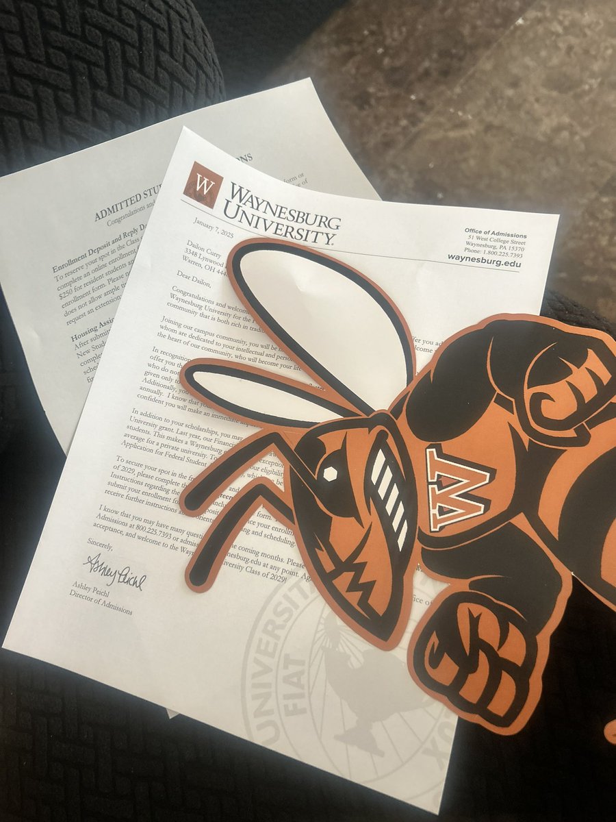 I’m blessed to receive my 2nd offer from Waynesburg University <a href="/sirtrich/">Matty Rich</a> <a href="/CoachArnoldSr/">Dave Arnold</a> <a href="/WGHFootball/">Warren Football</a>