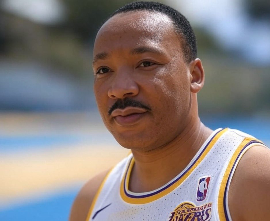 TheLakersAve's tweet image. 💜 The Los Angeles Lakers honoring 
Martin Luther King Jr. on #MLKDay❕

💛 #MLKInColor • #LakeShow