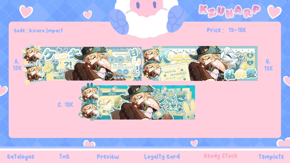 kzuharp's tweet image. help RT? thank you! &amp;lt;3

HAIII lyn kembali membawa kirara impact dengan range 12-18k saja! [+loyalty card juga]  bisa dapet 1 header + 2 ava png^_^

MARI JAJAANNN payment avail QRIS+ all e-wallet:D

#zonauang #zonaba #zonajajan