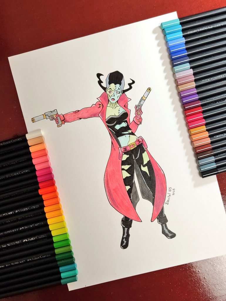 TheDannyArt's tweet photo. 🖌 The Bride 🧟‍♀️ de Comando de Criaturas - DC
.
🖌 Redes: https://t.co/vEZZKTC12i
.
#bride #brideoffrankenstein #CreatureCommandos #TheBride #jamesgun #dnnyeldraw #thedannyart #tda #dc #dccomics #dcuniverse #dcdraw #dcart #fabercastellsupersoft https://t.co/dPyZfgsud4