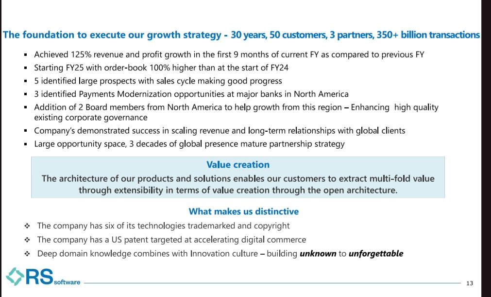 iamadi_m's tweet image. #RSSoftware 
The stock has seen a significant correction from its ATH and I am anticipating some reversal starting today, as this quarter typically delivers decent results.

The FY25 order book has begun at twice the size of FY24, reflecting a 100% increase.

The digital payments…