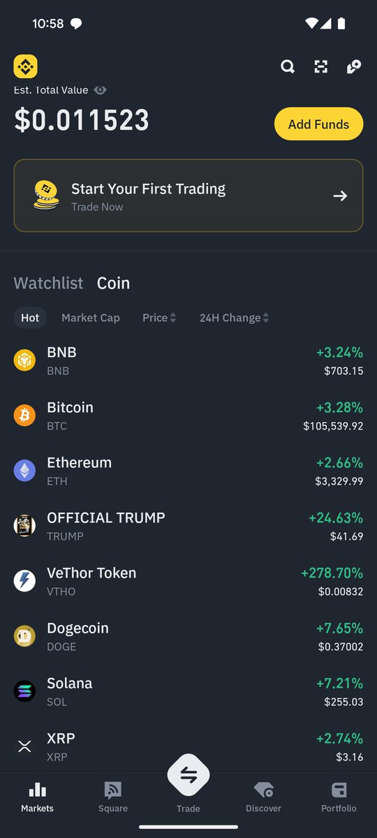 gameof_cryptos's tweet photo. The crypto market is thriving! ๐ Bitcoin (+3.28%) and Ethereum (+2.66%) remain solid, while VeThor Token skyrockets (+278.70%) for high-risk, high-reward seekers. ๐ค ๐ฅ TRUMP (+24.63%) shows explosive potential.
#CryptoGrowth #Bitcoin #ethereumgames #VeThorToken #Solana #TRUMP https://t.co/pwbYTJFCVz