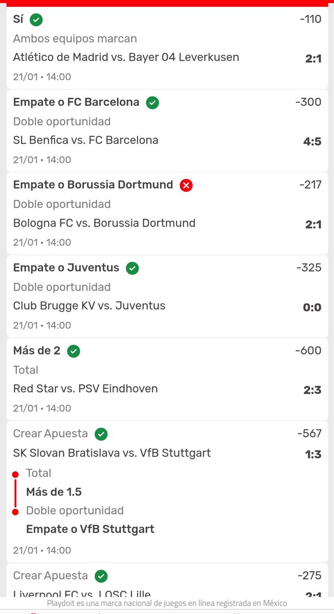 Dan_Saa27's tweet photo. @playdoitmexico No gracias al tumba Parlays del Borussia https://t.co/05kPF80Upn