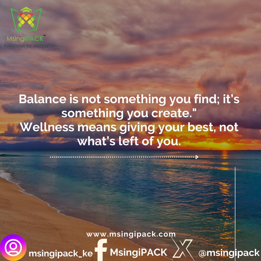 msingipack's tweet photo. You owe it to yourself to take care of yourself.
#WednesdayMotivation #Wednesday #wednesdayfeelings #wednesdaythought #MsingiPACK https://t.co/5nLw4oKJuW