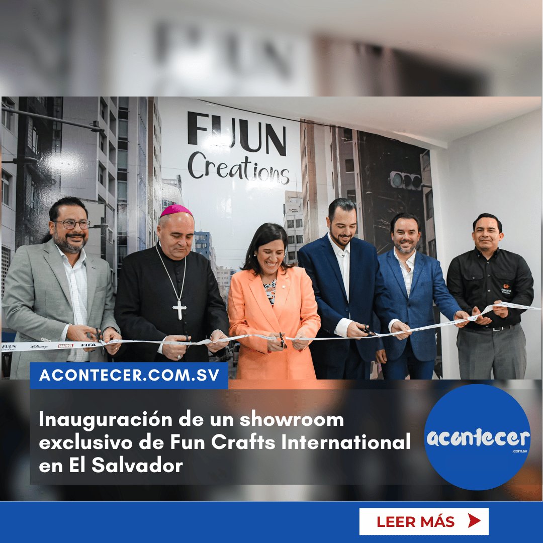 acontecercomsv's tweet photo. #FunCrafts International, empresa salvadoreña líder en juguetes en América Latina, inaugura su showroom exclusivo, destacando licencias de Disney y FIFA a partir de 2025. Con exportaciones a más de 22 países, esta empresa resalta el talento de #ElSalvador en el mercado global. https://t.co/9jt1mrpiVy