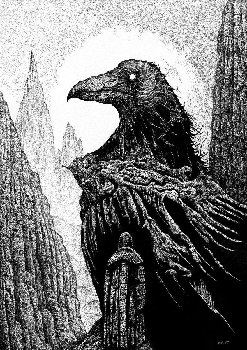 GM!

And All That Was Left Was The Raven God And I by <a href="/KarlTrewhelaArt/">Karl Trewhela 🖊</a>
