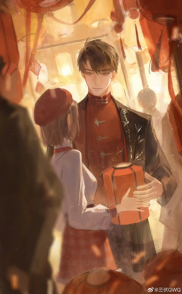 113LiXiALi95's tweet photo. 🍎和夏以昼一起逛灯市🏮

🎨:@三伏（X: @ sanfuQWQ）
https://t.co/QDokSManrv
💓Papergames invited the artist to create this painting❤️
#夏以昼 #Caleb #マヒル #恋と深空 #LoveandDeepspace #恋与深空 https://t.co/6byH1FIdXn