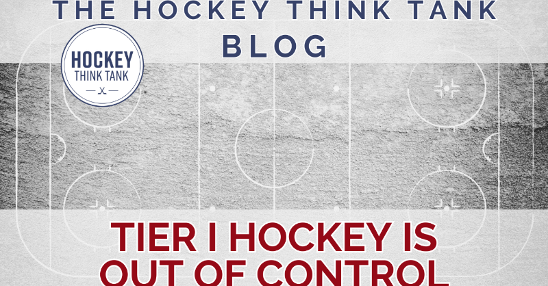 HockeyThinkTank's tweet photo. Tier One hockey is out of control.
