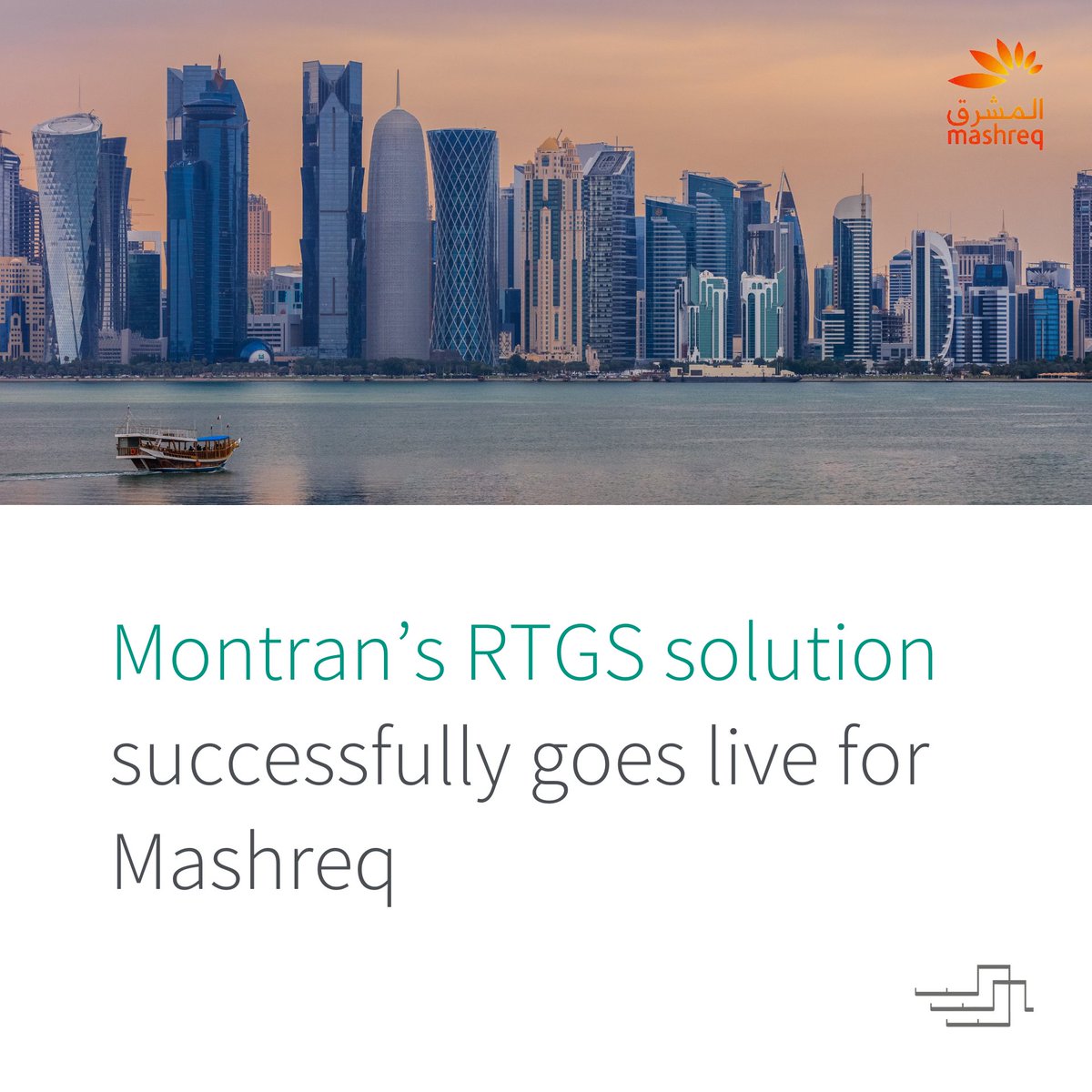 MontranIndia's tweet photo. Exciting news! Mashreq Qatar's Commercial Real-Time Gross Settlement (RTGS) solution, powered by Montran, is officially live! 

Learn more: https://t.co/skGAbMn11p 

#RTGS #Montran #PaymentsInnovation #Mashreq #FintechTransformation https://t.co/2N26PgQUi2