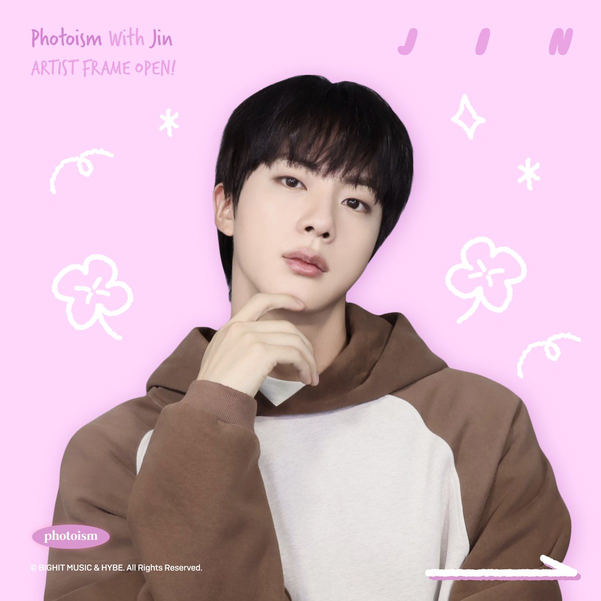 photoism_kr's tweet photo. PHOTOISM with 진 
ARTIST FRAME OPEN !

진 아티스트 2차 프레임이 오픈됩니다 🩷

저요 저요 제발 저요 제가 아니면 안돼요

제발 오직 이날을 위해서 지금까지 살아왔어요 …..
포즈 같이 해주는 진 실존  !!

여러분의 사랑에 힘입어 두번째 프레임도 준비했습니다
포토이즘 박스와 컬러드 전 지점에서
진 프레임을 만나보세요

📆 1/23 ~

*종료 공지 전까지 프레임 촬영이 가능합니다.

ONLY IN PHOTOISM