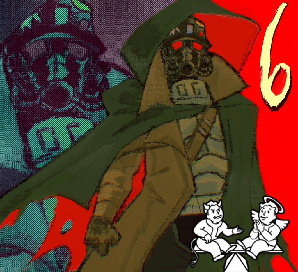 phrayanaga's tweet photo. COURIER SIX #fallout https://t.co/wgZQikTJNx