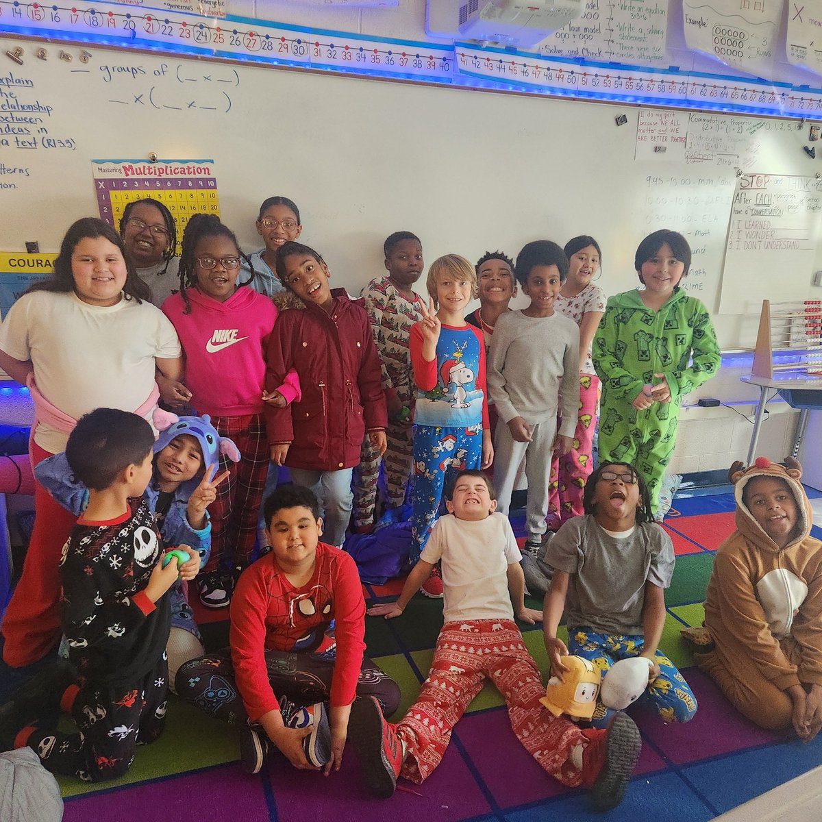 Let’s CELEBRATE ATTENDANCE! 10 days of perfect attendance and classes get to vote on their celebration! Congratulations to this 3rd grade class - learning is more fun on PAJAMA DAY! 🥳🎒