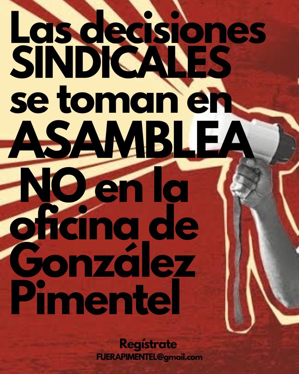 Democrat_SNTPJF's tweet photo. Por un sindicato real y no doblegado! #UnidosSomosMásFuertes #FueraPimentel https://t.co/6os7bXS1f0