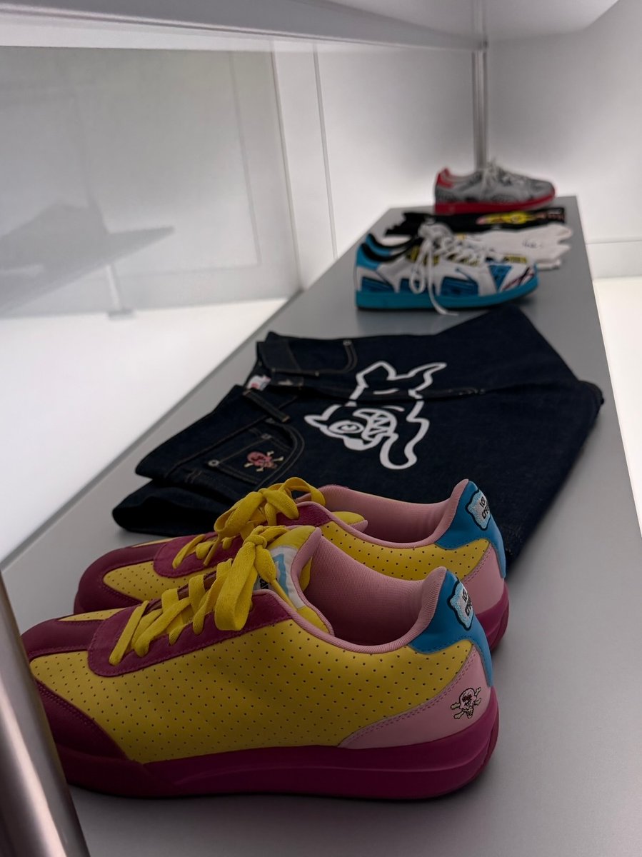 BBC ICECREAM archive on display at the Louvre in honor of Pharrell and NIGO's Louis Vuitton show 🍦
