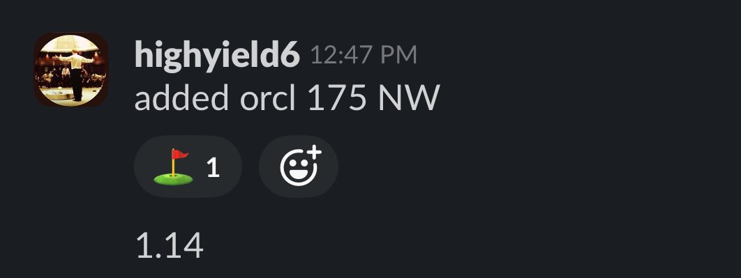 These will be ok eh?  $ORCL 
nice work HY6