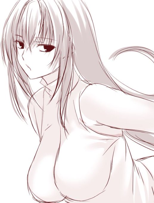 スカサハ師匠の重さに負けるノースリーブセーター落書き

#FGO 