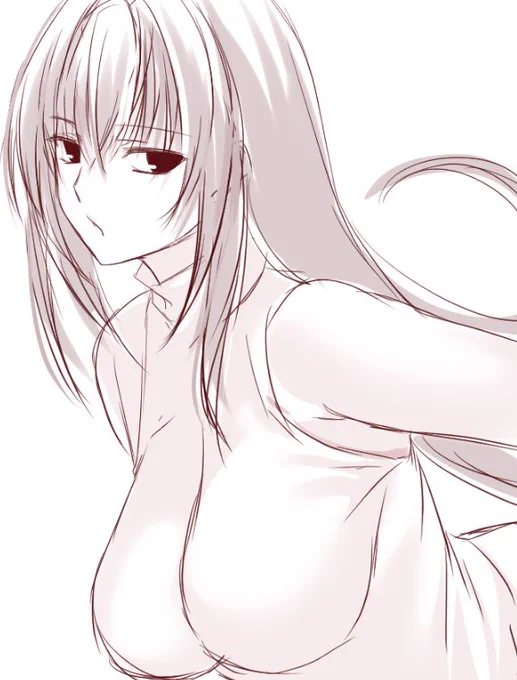 スカサハ師匠の重さに負けるノースリーブセーター落書き#FGO 