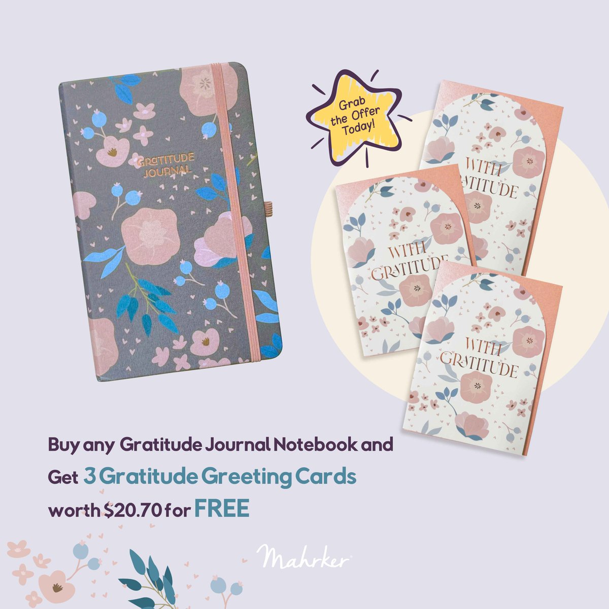 mahrker's tweet photo. 💌 Every Journal, A Gift of Kindness 💌
When you purchase a Mahrker Gratitude Journal, you get 3 Gratitude Greeting Cards FREE (worth $20.70)! 🎉
Share the joy of thankfulness—one card at a time. 🌟
🖋️ Shop now and let love ripple: https://t.co/2g0rxSSe7k
#GratitudeGoals #Mahrker https://t.co/Ep51b7USqe
