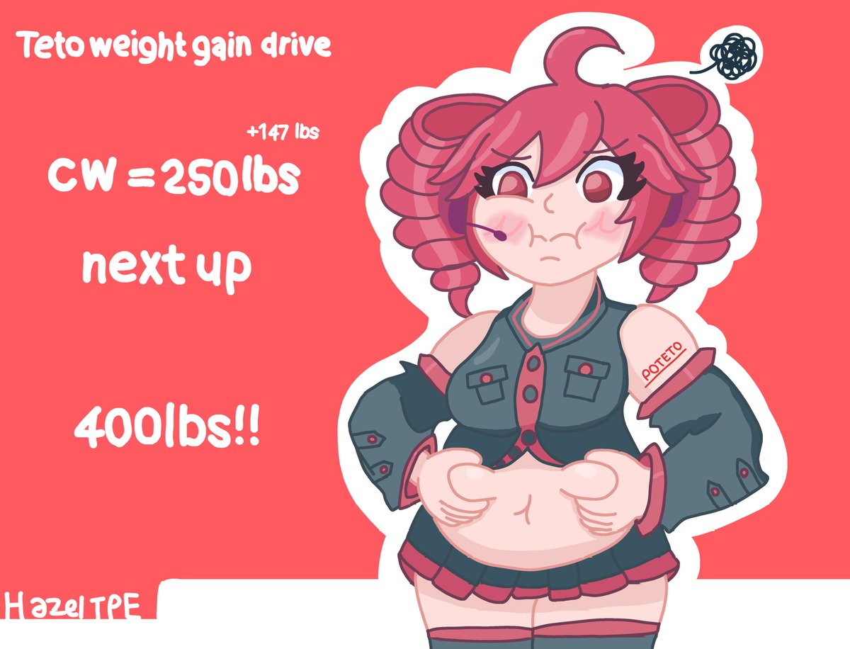 HazelTPE's tweet photo. Teto weight gain drive part 2!! https://t.co/ypk2z04Bxp