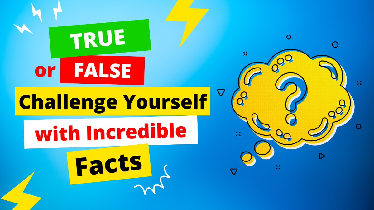 50 Amazing Facts Questions and Answers.

Challenge Yourself NOW! 👇
youtu.be/O407Ub9U7zc?si…

#fact #gkquiz #QUIZTIME #English