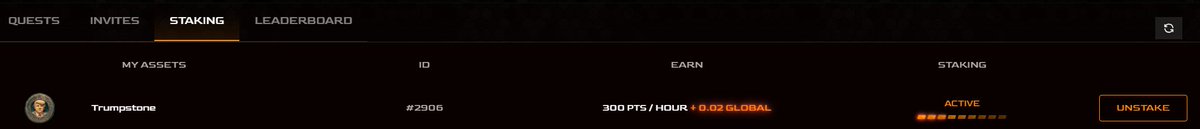 FREE MINTの Trumpstoneを BLIFE <a href="/BLIFEProtocol/">BLIFE Protocol</a> のサイトでStakingできるようになってます！