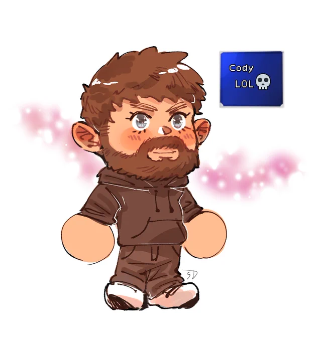Just posting my art of  again, because I canLook at him!Sparkly eyes! 