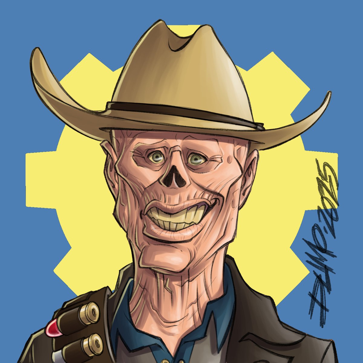 robdumo's tweet photo. All caught up! Here's day 21 of @caricatureresolution Walton Goggins of Fallout

@iscacaricatures
#caricature #caricatureartist #caricatures #caricatura #karikatuur #caricatureresolution2025 #caricatureresolution #crwaltongoggins @falloutonprime #waltongoggins #fallout @fallout https://t.co/tyt238VPQw