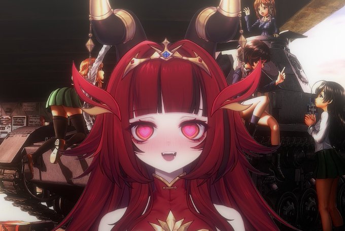 WHAT IF TANKS WERE ANIME GIRLS BUT YOU COULD PENETRATE THEIR ARMOUR (their tiddies) WITH YOUR HIGH VELOCITY