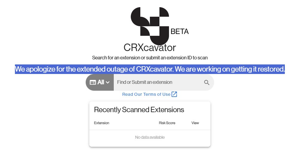 kafkaesqu3's tweet image. i miss crxcavator.io ): @duosec