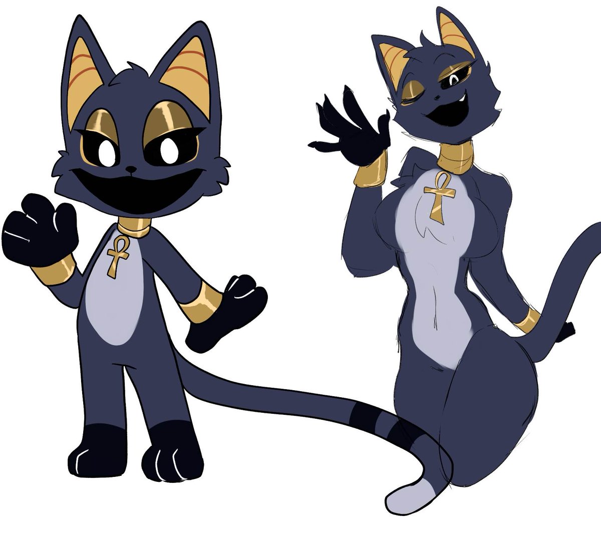 redrawing my wife's reference sheet i did a year ago 
#SmilingCritters #SmilingCrittersOC