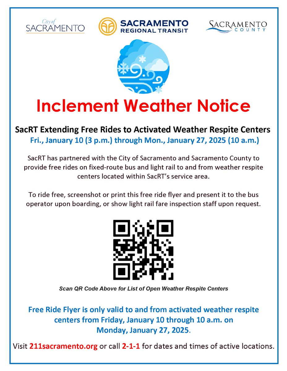 With the continued cold temperatures, the City is extending weather-respite operations at the Outreach and Engagement Center and the North 5th Street Navigation Center.
 
Read more: wp.me/p3ZwPQ-8UN